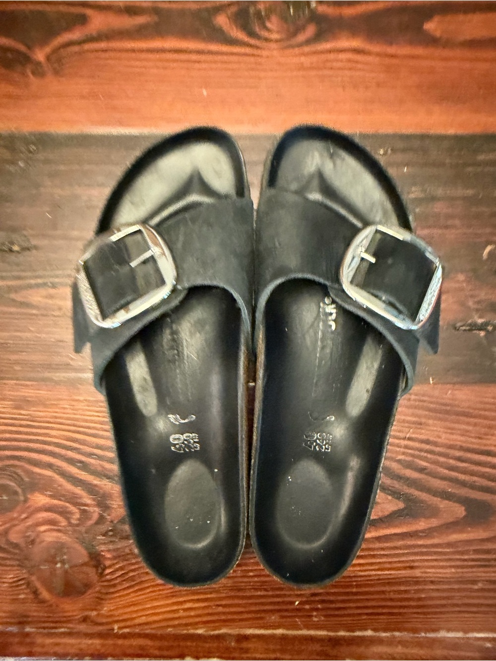 Birkenstock Black Single Strap Madrid Sandals with Buckle size 40